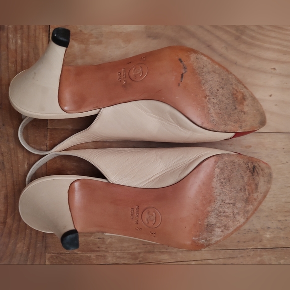 Vtg Chanel Capretto Slingbacks - Picture 8 of 9